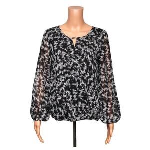 Vince Camuto Long Sleeve Wrap Top Women's Size Small